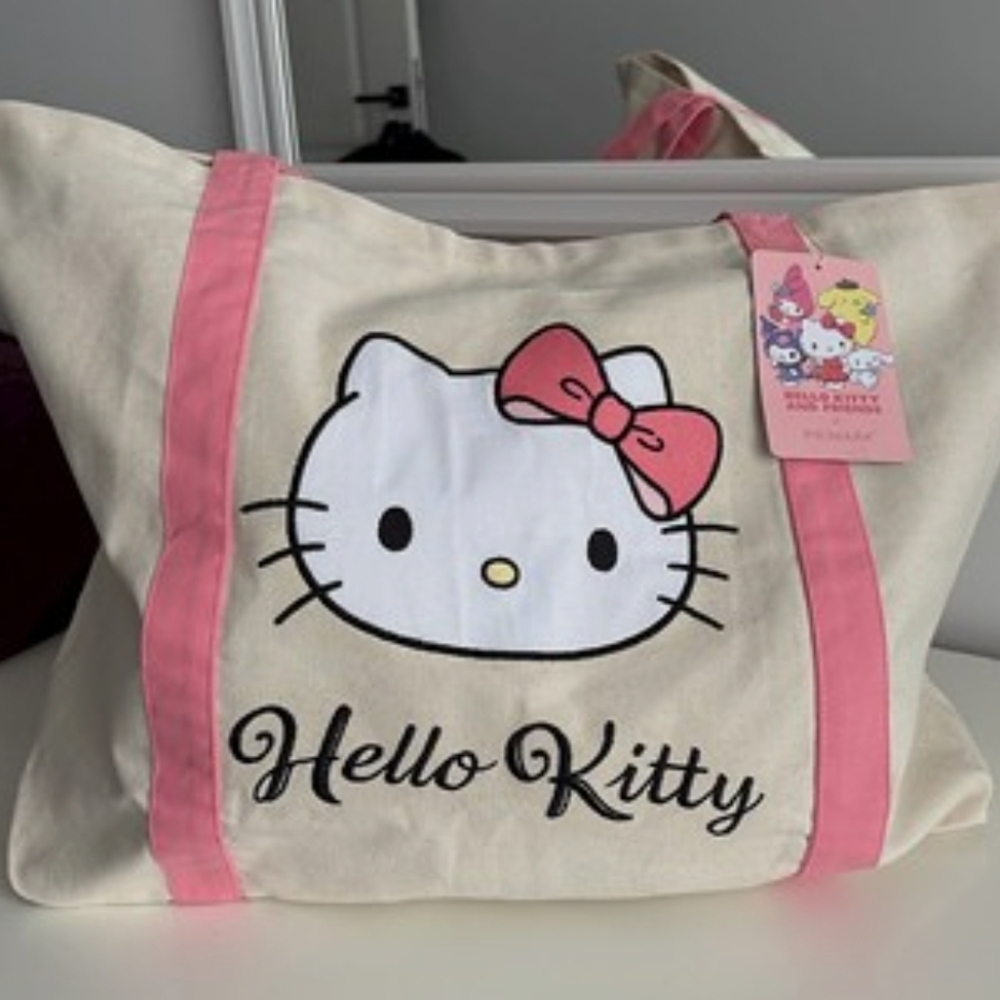 Primark Hello Kitty Tote Bag - Cream and Pink